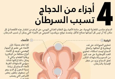 أجزاء من الدجاج تسبب السرطان.. تعرف عليها