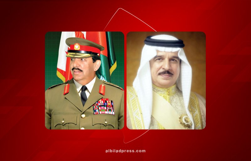 جلالة الملك المعظم يتلقى برقية تهنئة من القائد العام لقوة دفاع البحرين