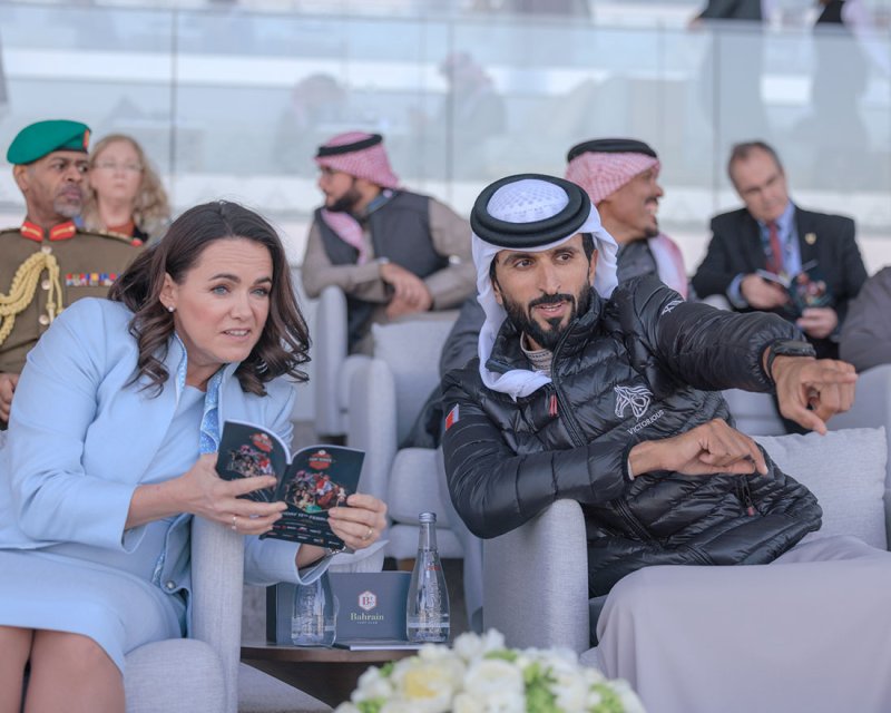 فخامة رئيسة المجر تشهد كأس ناصر بن حمد وأنجاله لسباق الخيل