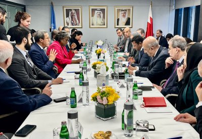 المندوب الدائم لمملكة البحرين لدى الأمم المتحدة يستضيف المندوبة الدائمة للولايات المتحدة