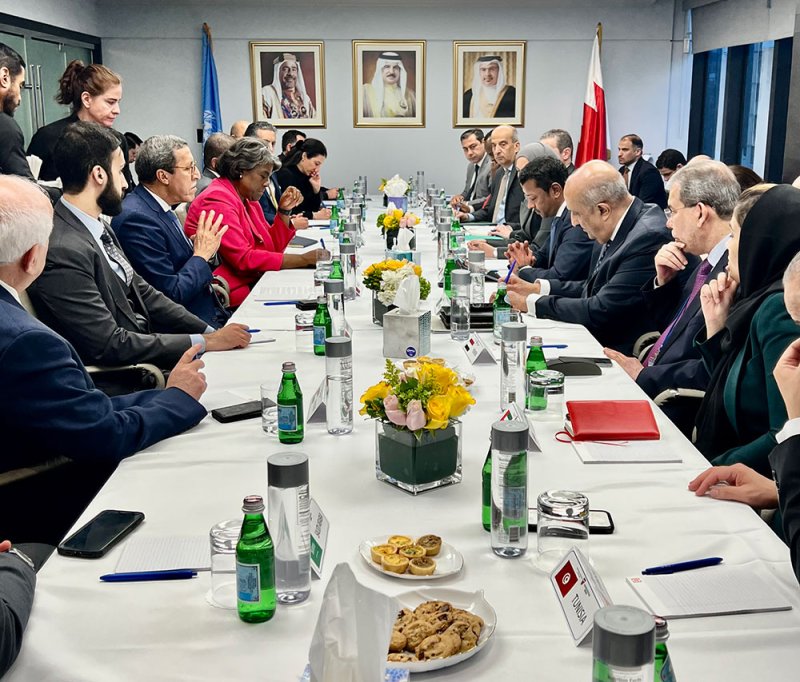 المندوب الدائم لمملكة البحرين لدى الأمم المتحدة يستضيف المندوبة الدائمة للولايات المتحدة