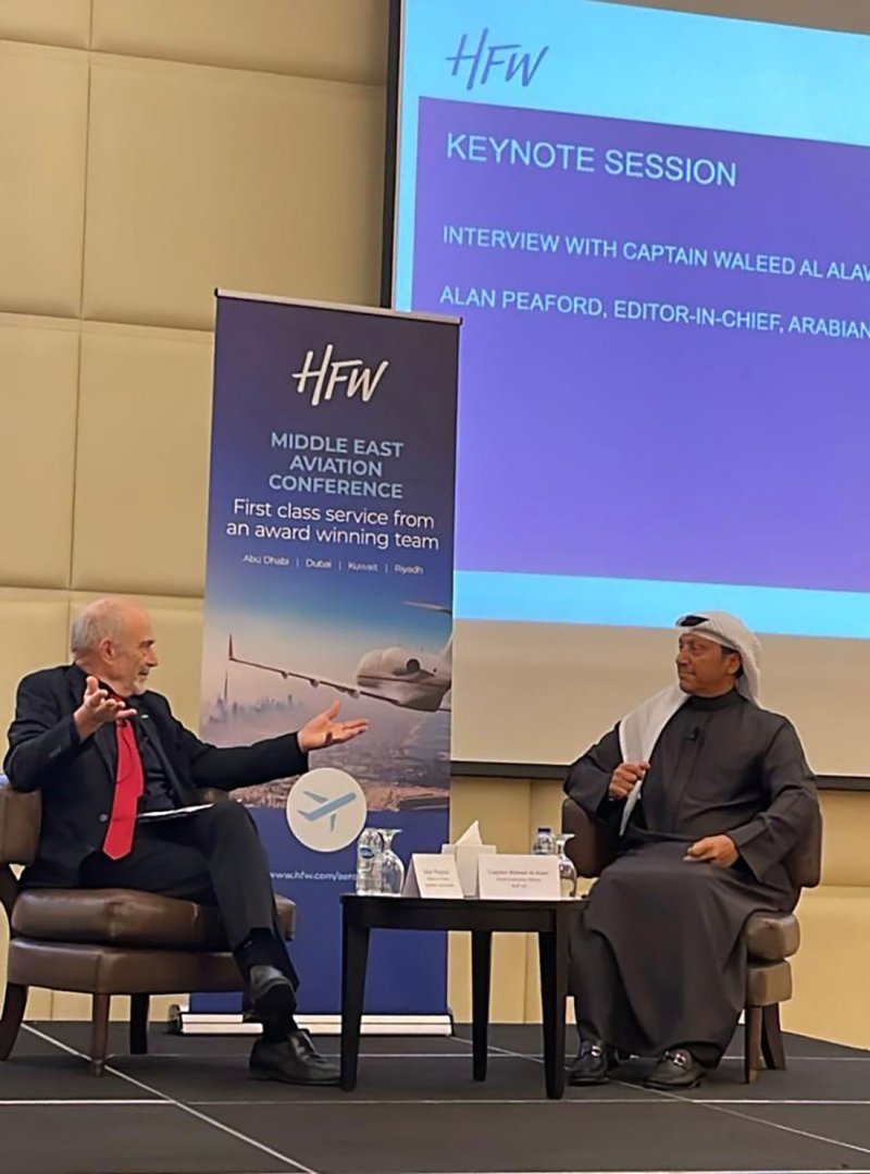 طيران الخليج تشارك في مؤتمر HFW للطيران في الشرق الأوسط