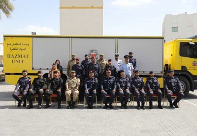 مدرسة الدفاع المدني تنظم دورة تدريبية بعنوان التعامل مع المواد الخطرة