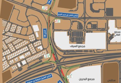 الأشغال: غلق بعض المسارات ضمن احدى مراحل الاشارة الضوئية على تقاطع السيف