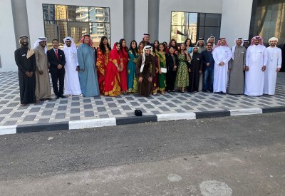 وفد جلجامش في افتتاح مهرجان المسرح الخليجي