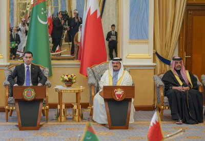 جلالة الملك المعظم ورئيس تركمانستان يستعرضان العلاقات الثنائية والمستجدات الإقليمية والدولية