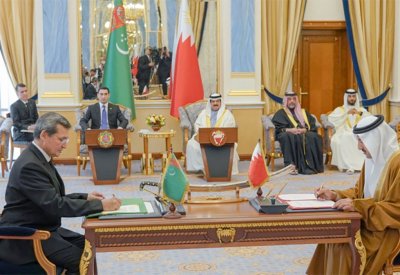 توقيع مذكرة تفاهم بين مملكة البحرين وتركمانستان في مجال التدريب الدبلوماسي