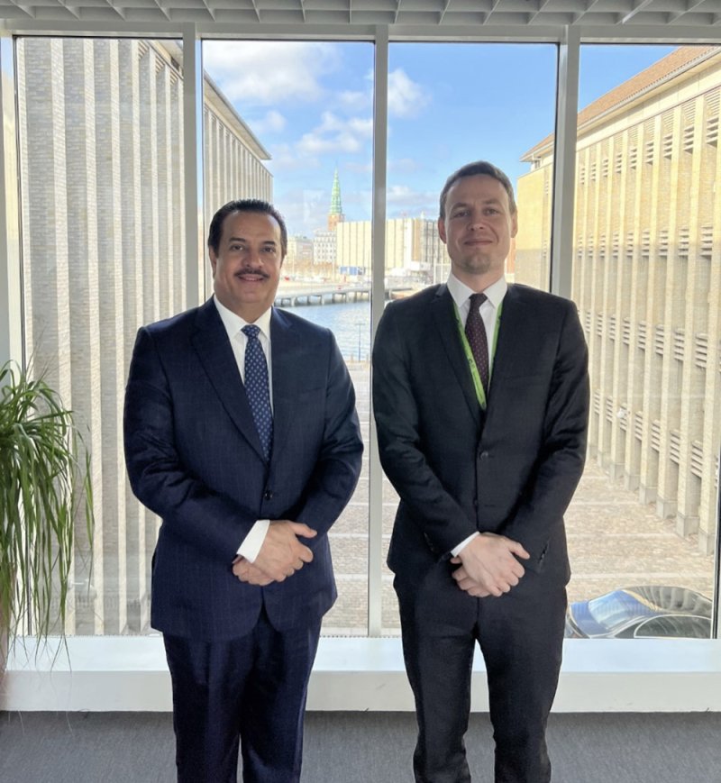 سفير مملكة البحرين المعين لدى مملكة الدنمارك يقدم نسخة من أوراق اعتماده لوزارة الخارجية الدنماركية
