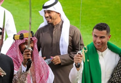 رونالدو يشارك في احتفالات يوم التأسيس السعودي