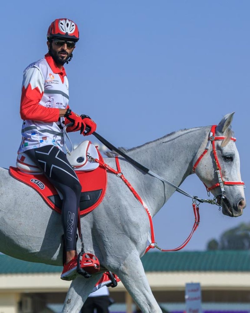 ناصر بن حمد يقود فرسان الفريق الملكي غدا في بطولة العالم للقدرة في ابوظبي