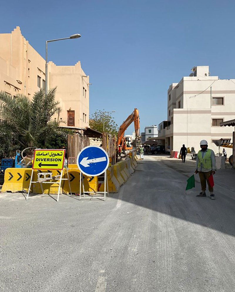(الأشغال): البدء بإنشاء شبكة الصرف الصحي بمجمع 254 في قلالي