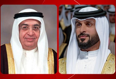 ناصر بن حمد يتلقى برقية تهنئة من سمو الشيخ محمد بن مبارك