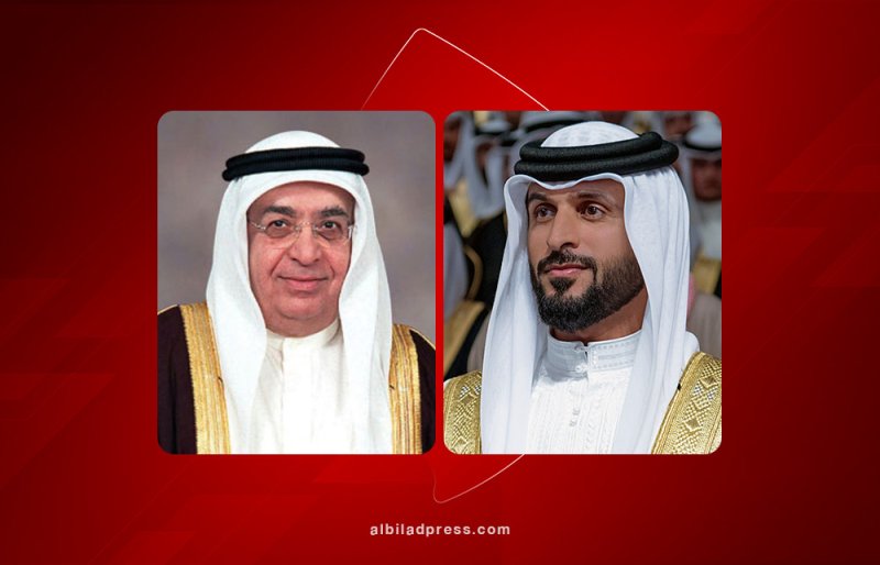 ناصر بن حمد يتلقى برقية تهنئة من سمو الشيخ محمد بن مبارك