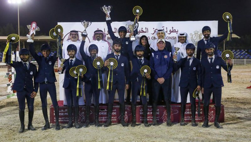 فريق وزارة الداخلية يحقق المركز الأول في المسابقة الكبرى في بطولة عز الخيل لقفز الحواجز