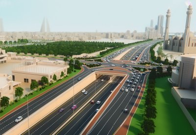 إنجاز جسر انعطاف شارع الفاتح بمعدل 83% والافتتاح أواخر مارس