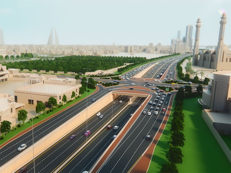 إنجاز جسر انعطاف شارع الفاتح بمعدل 83% والافتتاح أواخر مارس