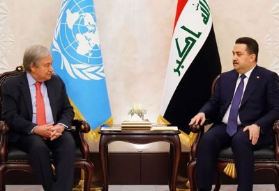 غوتيريش يؤكد من بغداد على دعم المجتمع الدولي للعراق