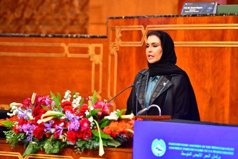 الفاضل تدعو برلمان البحر الأبيض المتوسط لتبني اقتراحًا بصياغة اتفاقية للتجارة الحرة بين دول الخليج العربي والدول الأورومتوسطية