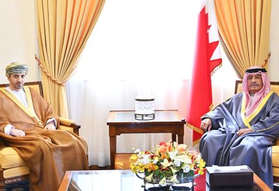 سمو الشيخ علي بن خليفة آل خليفة يستقبل سفير سلطنة عمان لدى مملكة البحرين‎‎