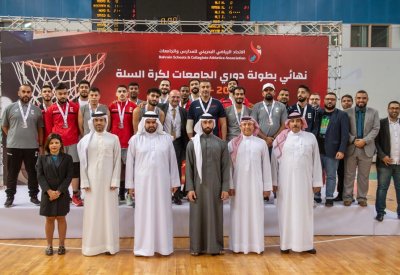عيسى بن علي يتوج فريق الجامعة الاهلية بطلا لدوري الجامعات لكرة السلة
