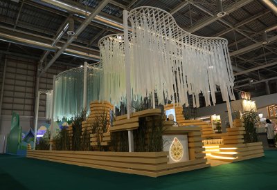 مشاركة جامعة البحرين بتصميم مستوحى من البيئة المحلية يجذب انتباه زوار معرض البحرين الدولي للحدائق