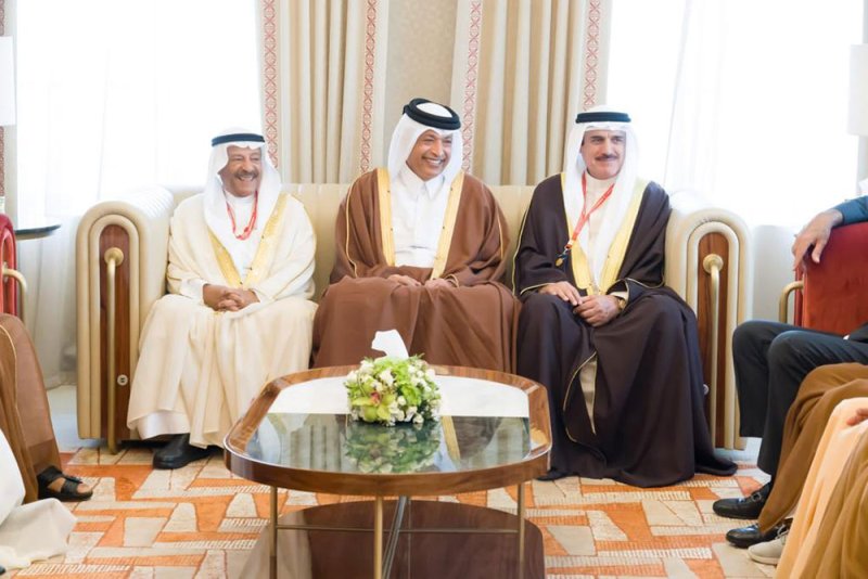 رئيسا مجلسي الشورى والنواب يستقبلان رئيس مجلس الشورى القطري