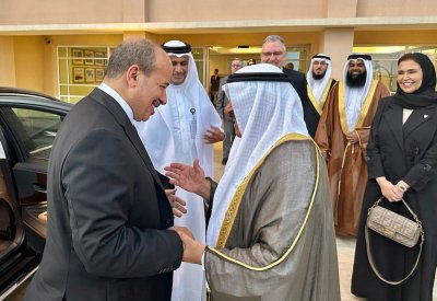 رئيس مجلس الشورى يستقبل رئيس مجلس المستشارين المغربي لدى وصوله البحرين