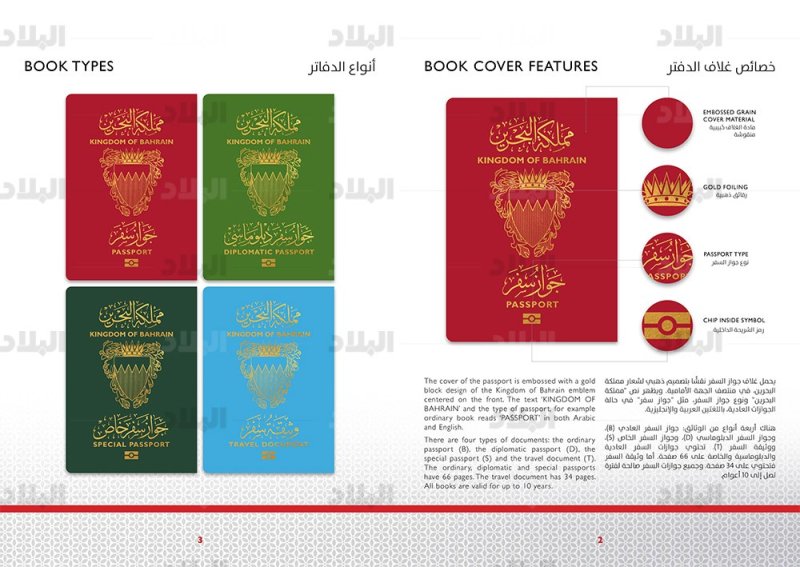 "البلاد" تنشر بالصور هوية الجواز الالكتروني الجديد