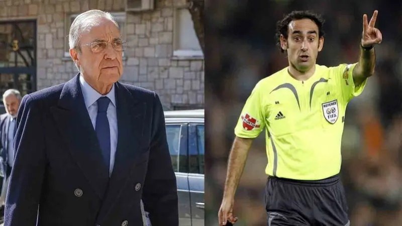 تصريحات خطيرة.. حكم يتهم رئيس ريال مدريد بحبسه في غرفة