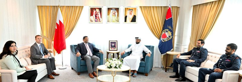 مدير عام تنفيذ الأحكام والعقوبات البديلة يستقبل نائب السفير الأمريكي لدى البحرين