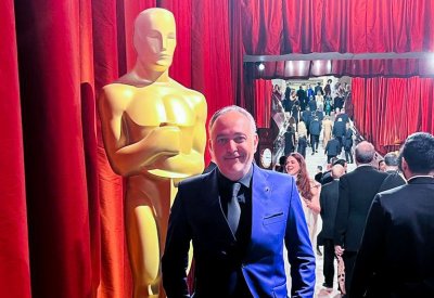 محمد حفظي يحضر حفل توزيع جوائز الأوسكار الخامس والتسعين