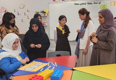 فريق من ممثلي مكتب الأمم المتحدة يزور مدرسة المالكية