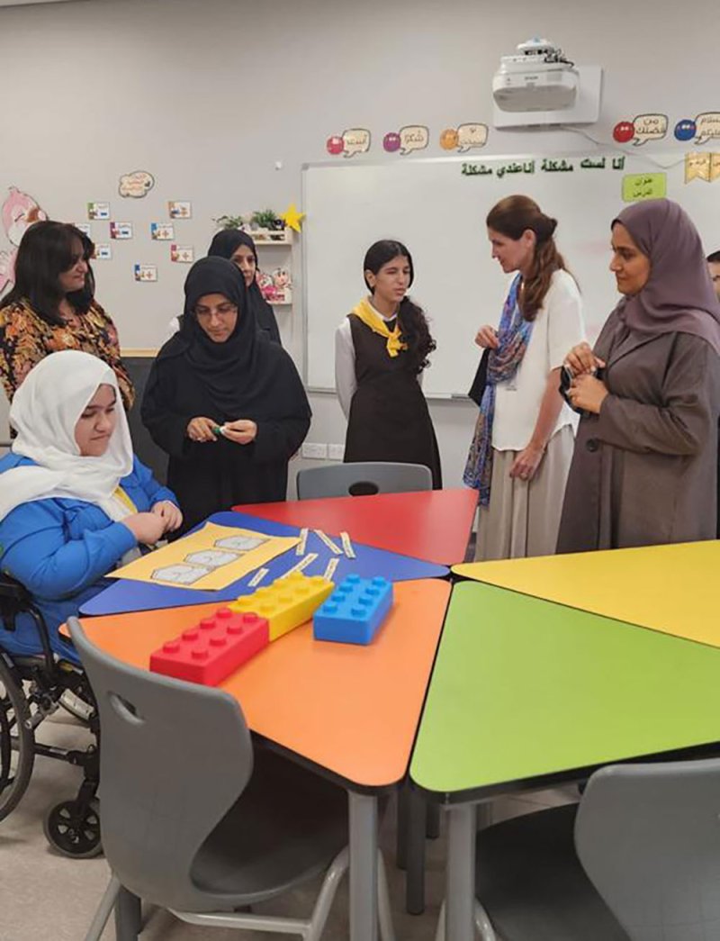 فريق من ممثلي مكتب الأمم المتحدة يزور مدرسة المالكية