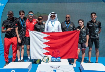 البطل عبدالرحمن مبارك يحرز فضية بطولة غرب آسيا للترايثلون