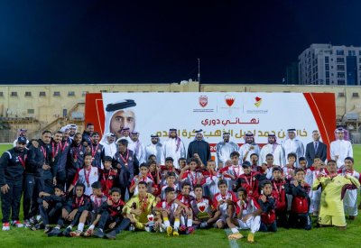 خالد بن حمد يتوج الرفاع الشرقي بلقب دوري خالد بن حمد لجيل الذهب لكرة القدم