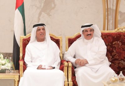 حاكم إمارة رأس الخيمة يستقبل سفير مملكة البحرين لدى دولة الإمارات العربية المتحدة