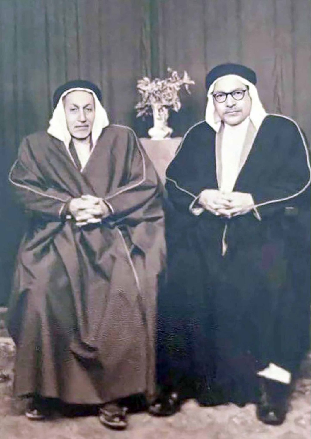 المحامي محمد الحسن مع والده حسن إبراهيم الحسن