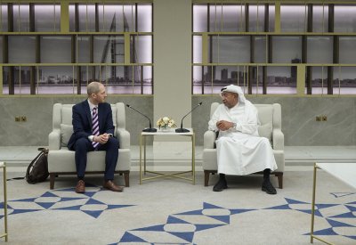 رئيس الغرفة يستقبل رئيس المفاوضات البريطاني لمناقشة اتفاقية التجارة الحرة بين دول مجلس التعاون