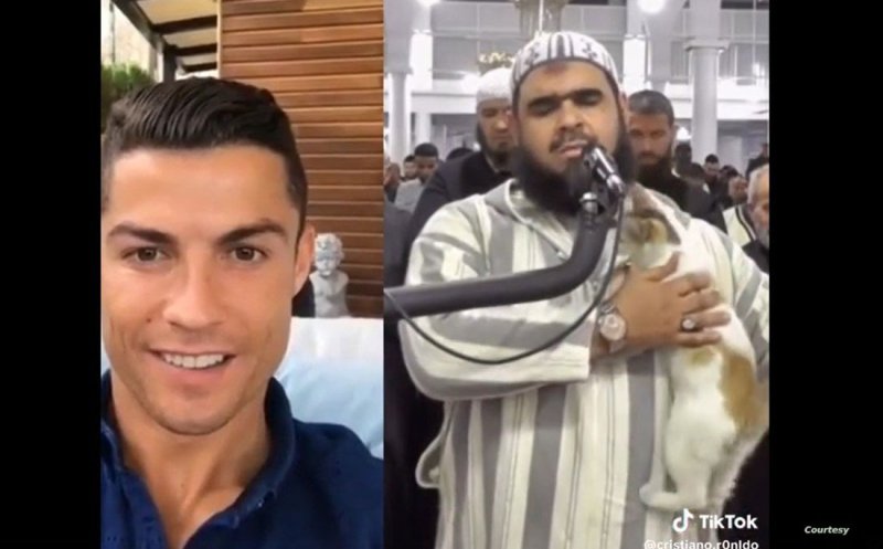 10 ملايين مشاهدة.. حقيقة موقف رونالدو من فيديو الإمام الجزائري والقطة