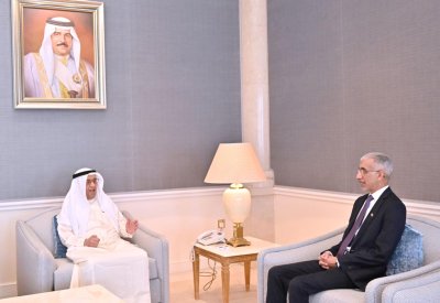 سمو الشيخ محمد بن مبارك يستقبل وزير الأشغال