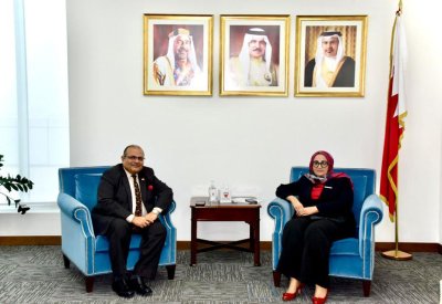 وزيرة الصحة تستقبل سفير جمهورية الهند لدى مملكة البحرين