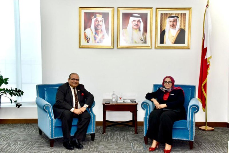 وزيرة الصحة تستقبل سفير جمهورية الهند لدى مملكة البحرين