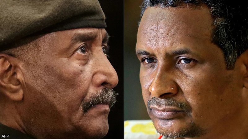 اشتباكات السودان.. تصريحات صحفية "مثيرة" للبرهان ودقلو