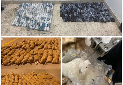 حبس متهمين بمحاولة تهريب أكثر من 30 كيلو من الحشيش والشبو