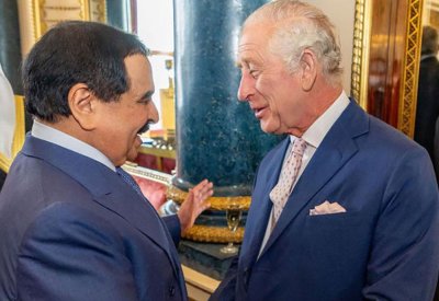 جلالة الملك المعظم يحضر حفل الاستقبال الذي أقيم بمناسبة تتويج جلالة الملك تشارلز الثالث ملكاً للمملكة المتحدة
