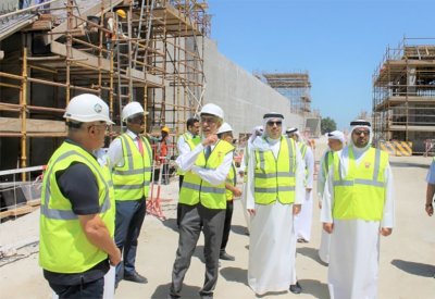 وزير الأشغال ومحافظ العاصمة يتفقدان مشروع المرحلة الرابعة لتوسعة محطة توبلي لمعالجة مياه الصرف الصحي