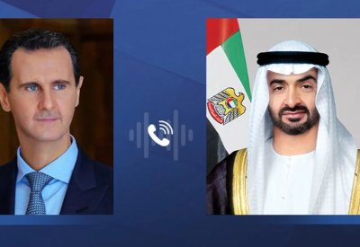 محمد بن زايد وبشار الأسد يبحثان تعزيز العلاقات الثنائية