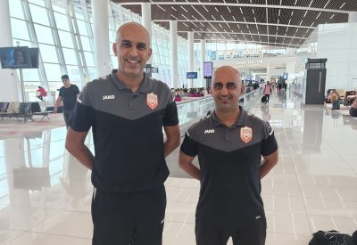وليد وقاسم يحملان الصافرة البحرينية في كأس العرب للشاطئية