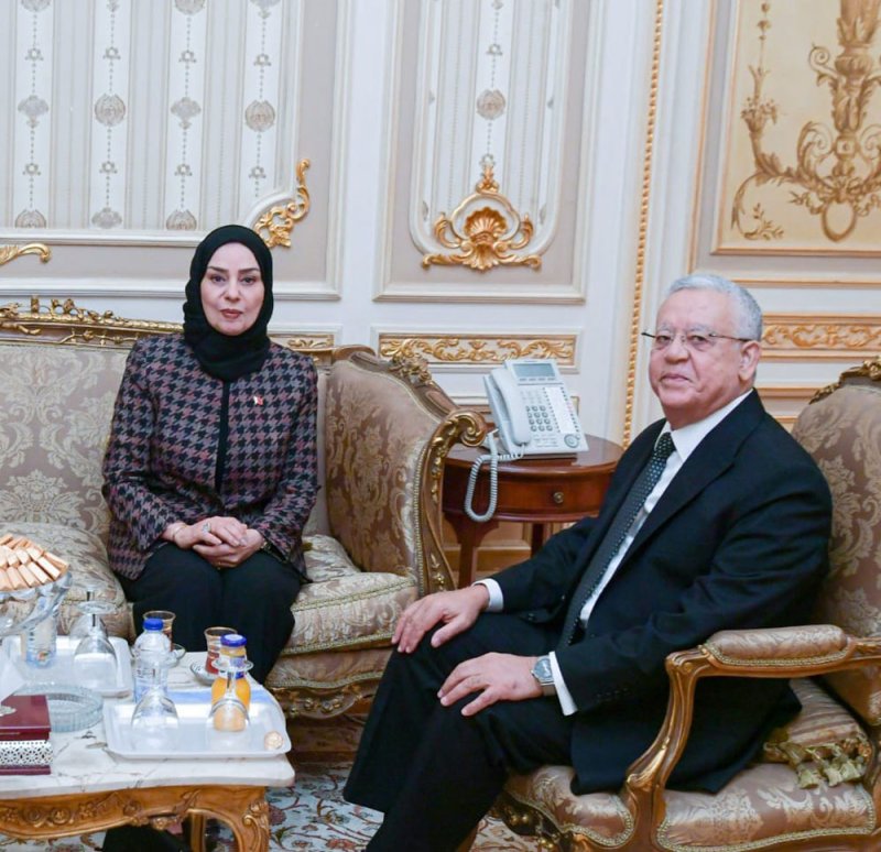 رئيس مجلس النواب بجمهورية مصر يلتقي سفيرة البحرين
