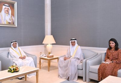 سمو الشيخ محمد بن مبارك يستقبل وزير الخارجية رئيس مجلس أمناء أكاديمية محمد بن مبارك للدراسات الدبلوماسية